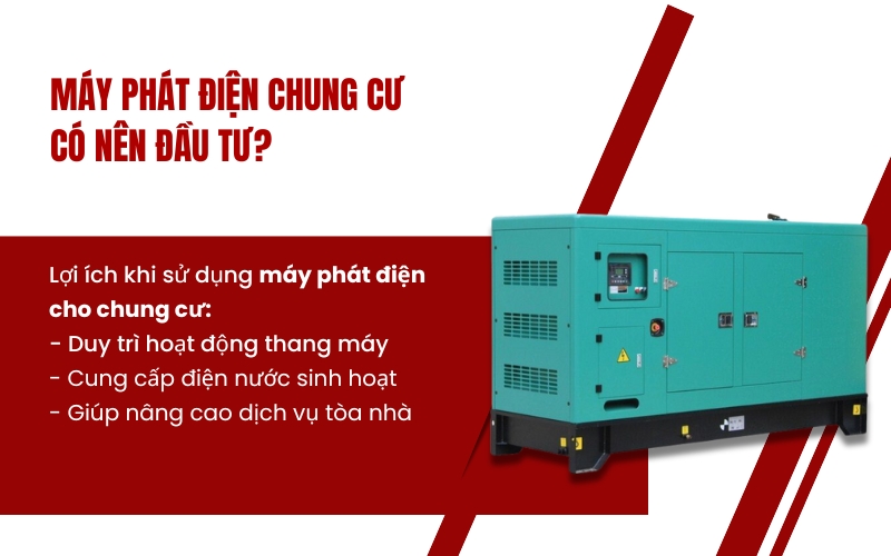 Máy phát điện chung cư có nên đầu tư?