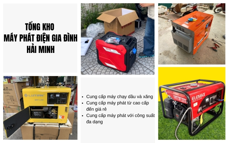 Tổng kho máy phát điện gia đình – Hải Minh