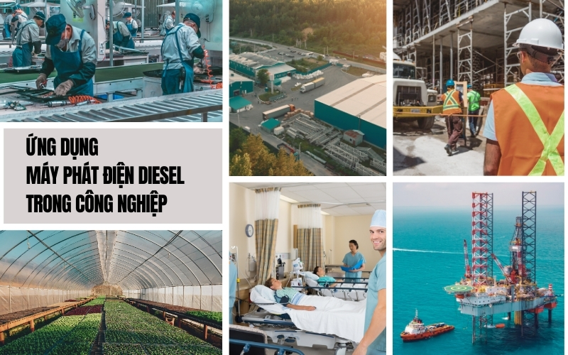 Ứng dụng máy phát điện Diesel trong công nghiệp