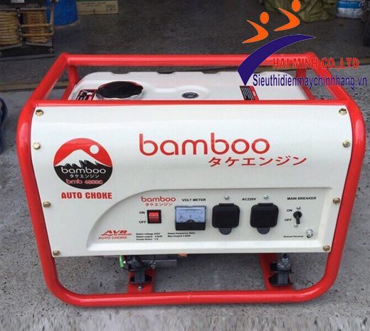 máy phát điện bamboo 3800C kiểu dáng nhỏ gọn, hoạt động mạnh mẽ