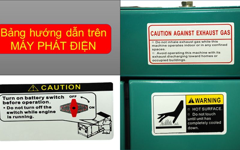 Một số kí hiệu đặc biệt của máy phát điện