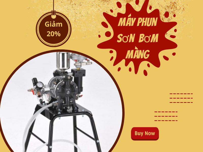Máy phun sơn sử dụng bơm màng
