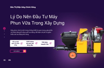 Lý Do Nên Đầu Tư Máy Phun Vữa Trong Xây Dựng