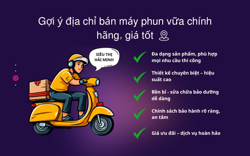 Gợi ý địa chỉ bán máy phun vữa chính hãng, giá tốt
