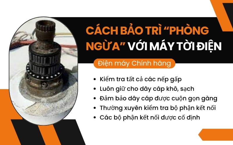 Cách bảo trì “phòng ngừa” với máy tời điện