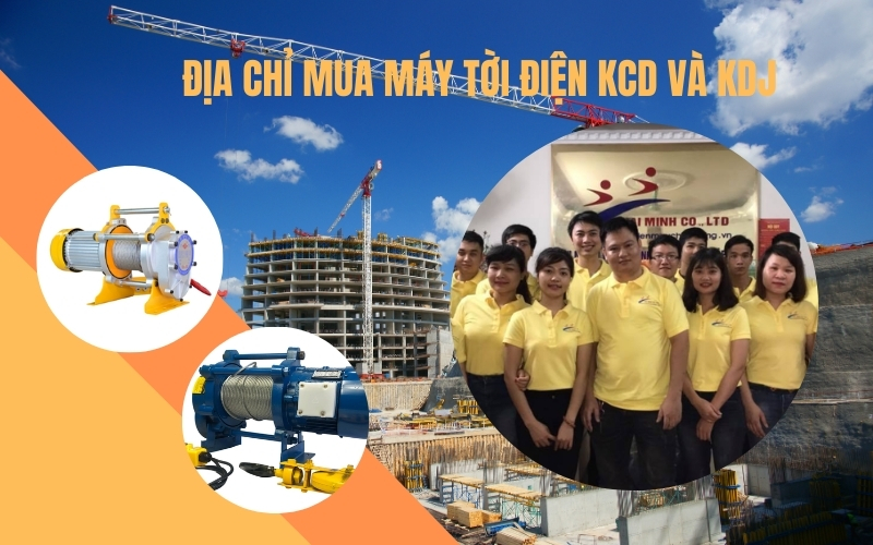 Địa chỉ mua máy tời điện KCD và KDJ chính hãng