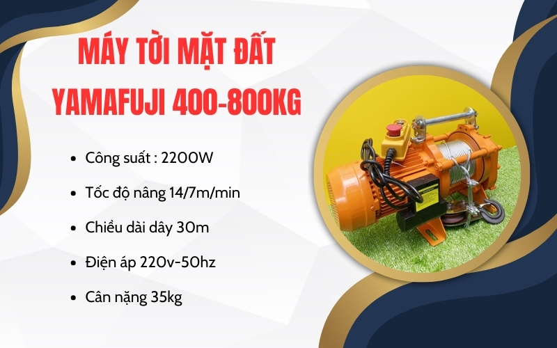 Máy tời mặt đất 400 – 800kg