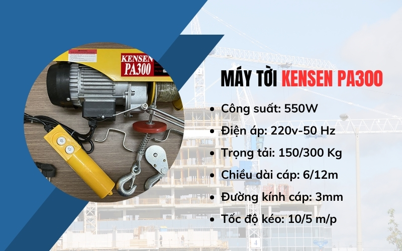 Máy tời mini Kensen PA300