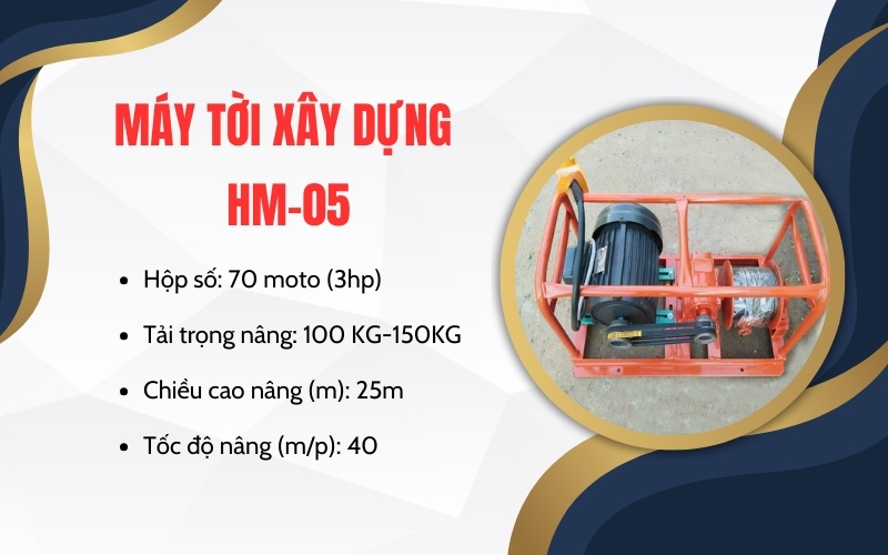 Máy tời xây dựng HM-05