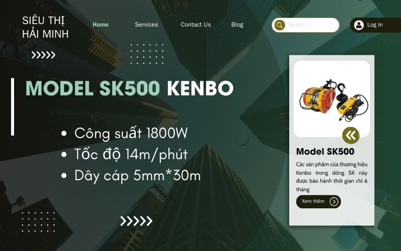 Tời điện SK500 thương hiệu KenBo