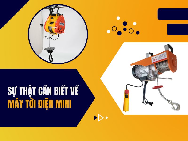Sự thật cần biết về máy tời điện mini