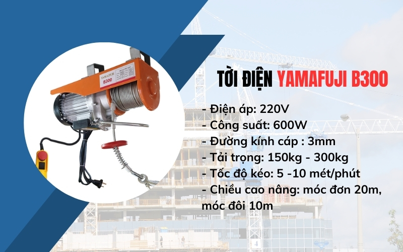 Tời điện Yamafuji B300