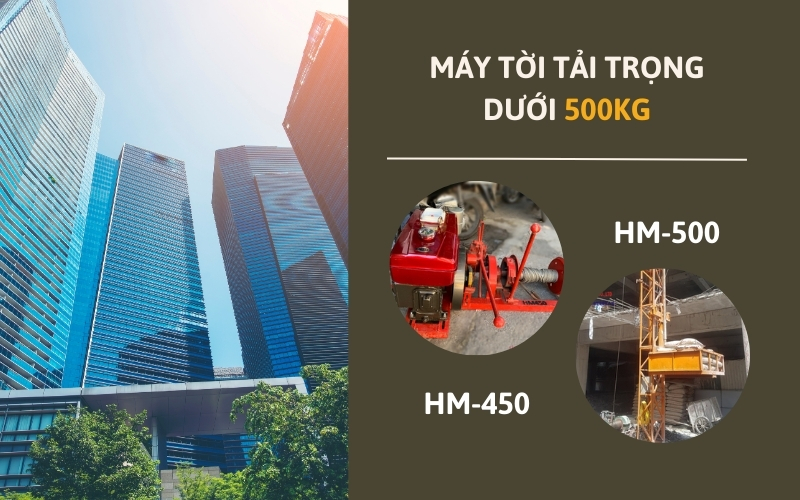 Tời điện tải trọng dưới 500kg