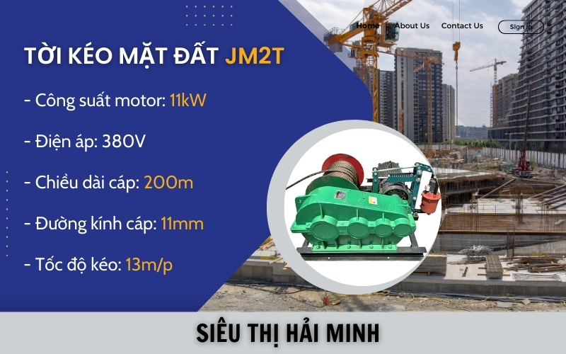 Tời kéo mặt đất JM2T