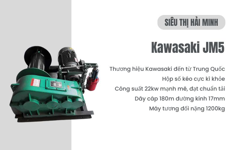 Tời kéo mặt đất Kawasaki JM5