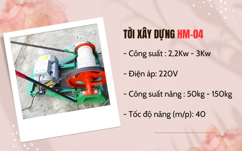 Tời xây dựng HM-04