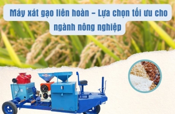 Máy xát gạo liên hoàn - Lựa chọn tối ưu cho ngành nông nghiệp