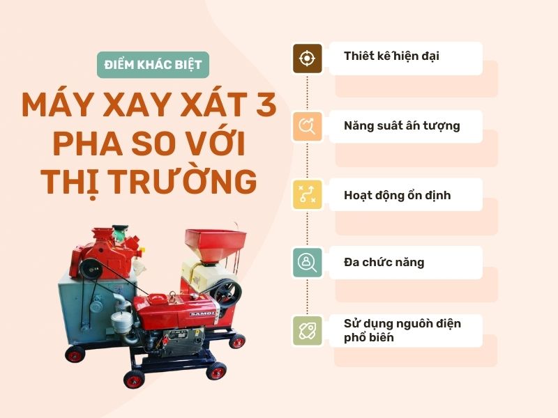 Ưu điểm nổi bật của máy xay xát 3 pha 