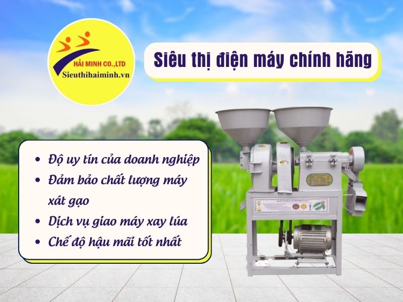 Siêu thị điện máy chính hãng cung cấp độc quyền máy xát gạo gia đình công nghệ mới