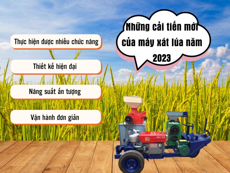 Những cải tiến mới của máy xát gạo 2023