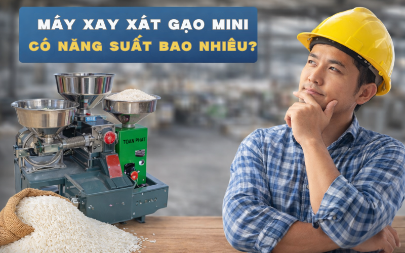 Máy Xay Xát Gạo Mini Có Năng Suất Bao Nhiêu?