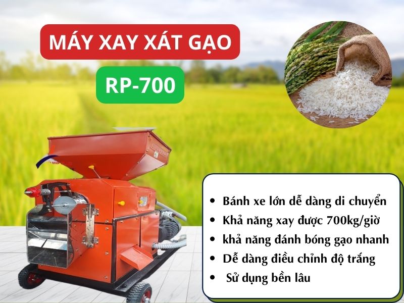 Máy xay xát gạo RP700 giá tốt tại Hải Minh