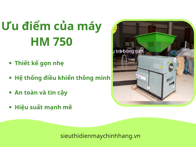 Ưu điểm nổi bật của máy trà bóng gạo HM 750