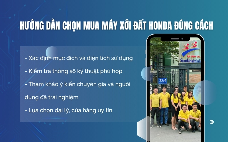 Hướng dẫn chọn mua máy xới đất Honda đúng cách