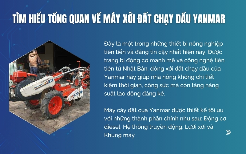 Tìm hiểu tổng quan về máy xới đất chạy dầu Yanmar