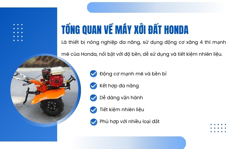 Tổng quan về máy xới đất Honda