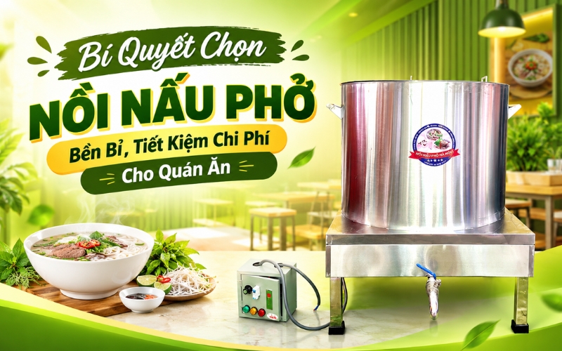 Bí Quyết Chọn Nồi Nấu Phở Bền Bỉ, Tiết Kiệm Chi Phí Cho Quán Ăn