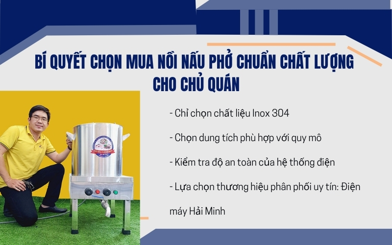 Bí quyết chọn mua nồi nấu phở chuẩn chất lượng cho chủ quán