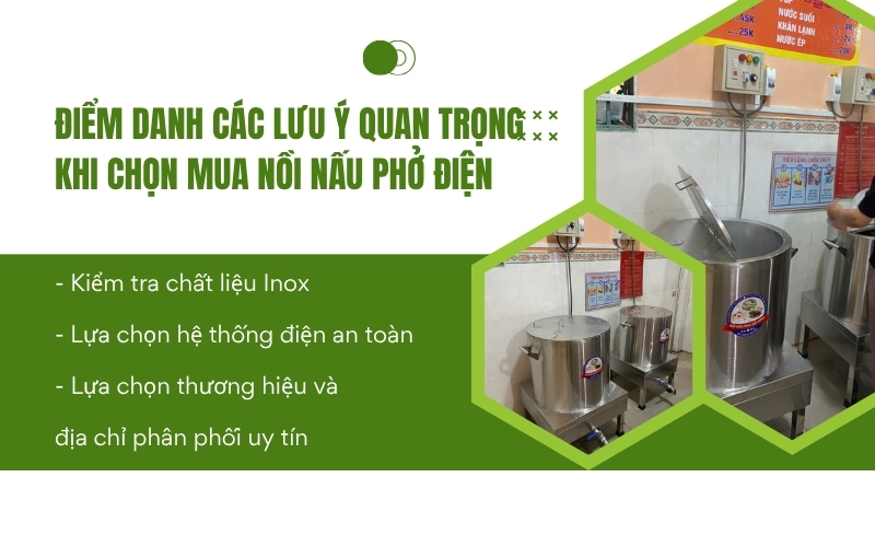 Điểm danh các lưu ý quan trọng khi chọn mua nồi nấu phở điện
