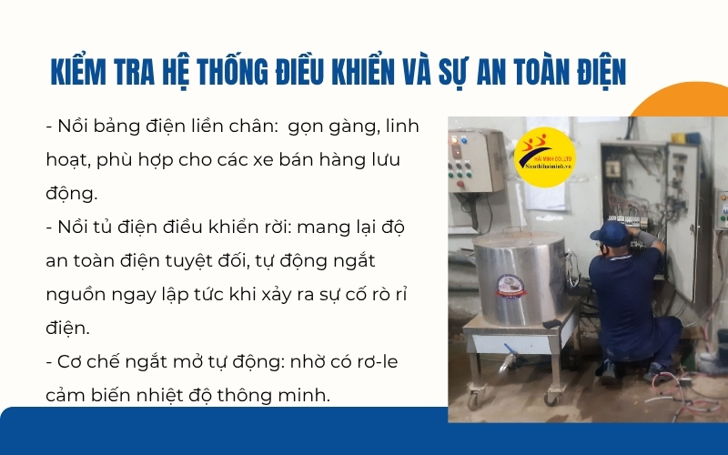 Kiểm tra hệ thống điều khiển và sự an toàn điện