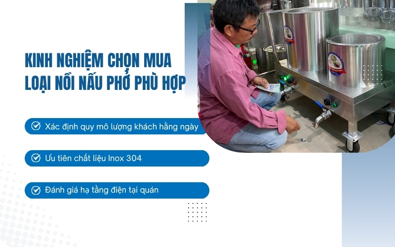 Kinh nghiệm chọn mua loại nồi nấu phở phù hợp nhất