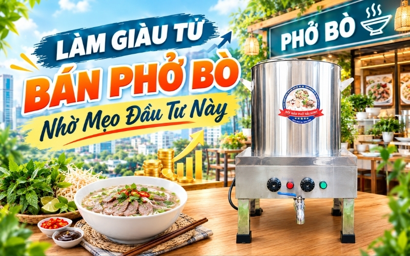 Làm giàu từ bán phở bò nhờ mẹo đầu tư này 