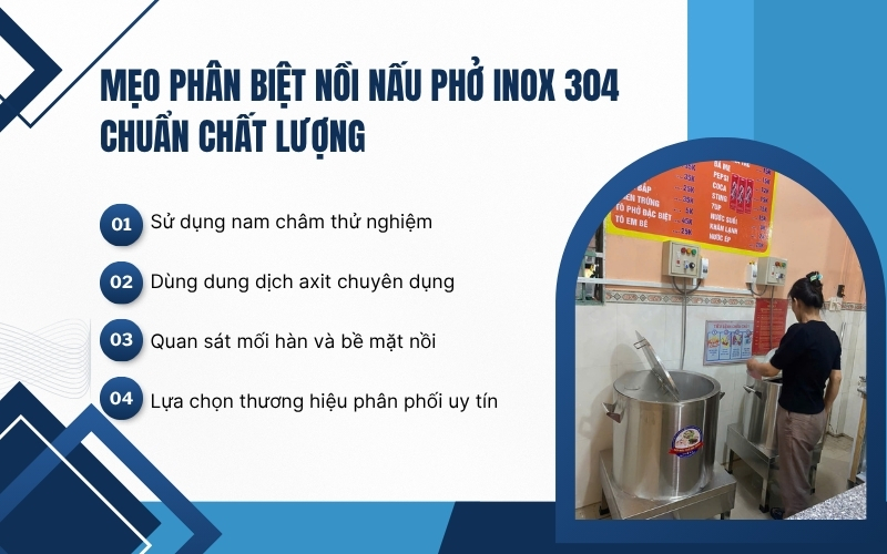 Mẹo phân biệt nồi nấu phở Inox 304 chuẩn chất lượng