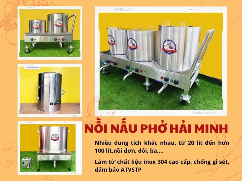Nồi nấu phở chất lượng tại siêu thị Hải Minh 