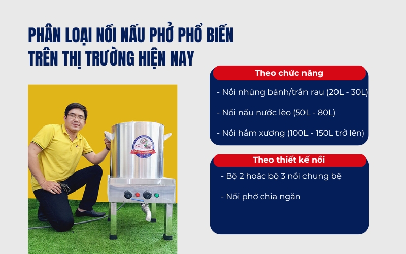 Phân loại nồi nấu phở phổ biến trên thị trường hiện nay