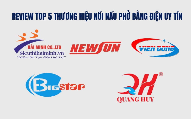 Review Top 5 thương hiệu nồi nấu phở bằng điện uy tín
