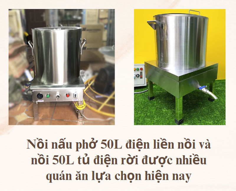 Phân loại nồi nấu phở 50 lít