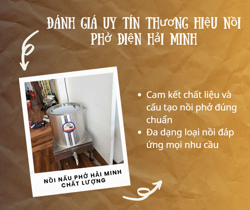 Đánh giá uy tín thương hiệu nồi phở điện Hải Minh