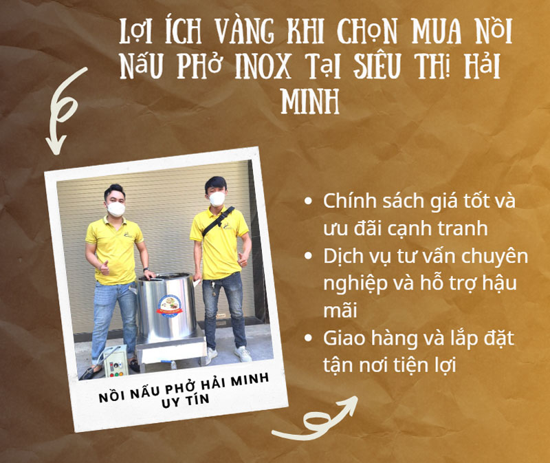  Lợi ích vàng khi chọn mua nồi nấu phở inox tại siêu thị Hải Minh