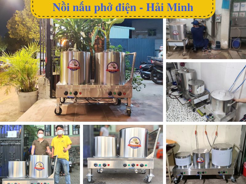 Nồi nấu phở siêu thị hải minh