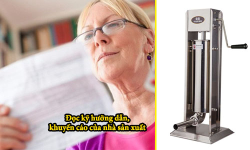 Đọc kỹ hướng dẫn khuyến cáo của nhà sản xuất trước khi sử dụng