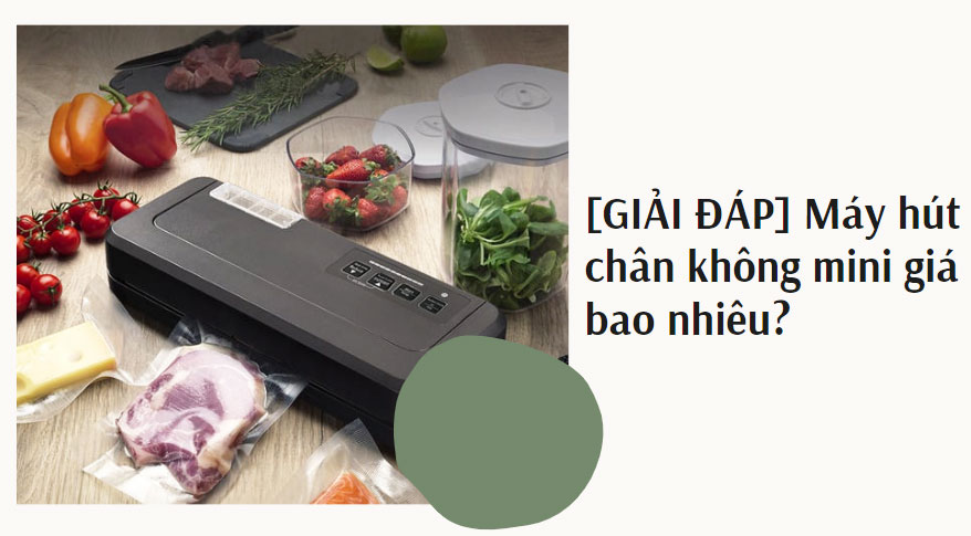 [GIẢI ĐÁP] Máy hút chân không mini giá bao nhiêu?
