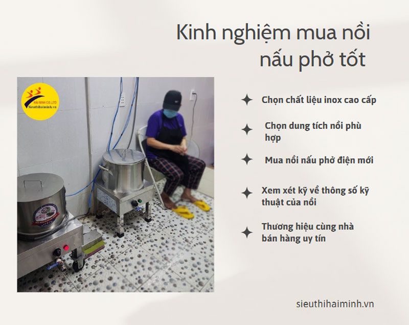 Kinh nghiệm mua nồi nấu phở tốt