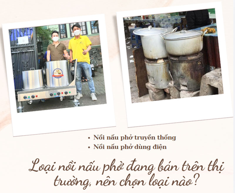 Loại nồi nấu phở đang bán trên thị trường, nên chọn loại nào?