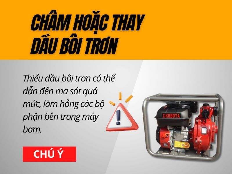 Châm hoặc thay dầu bôi trơn