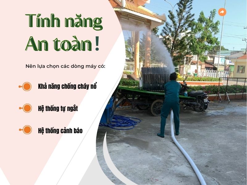 Tính năng an toàn của máy bơm nước cứu hoả chạy xăng